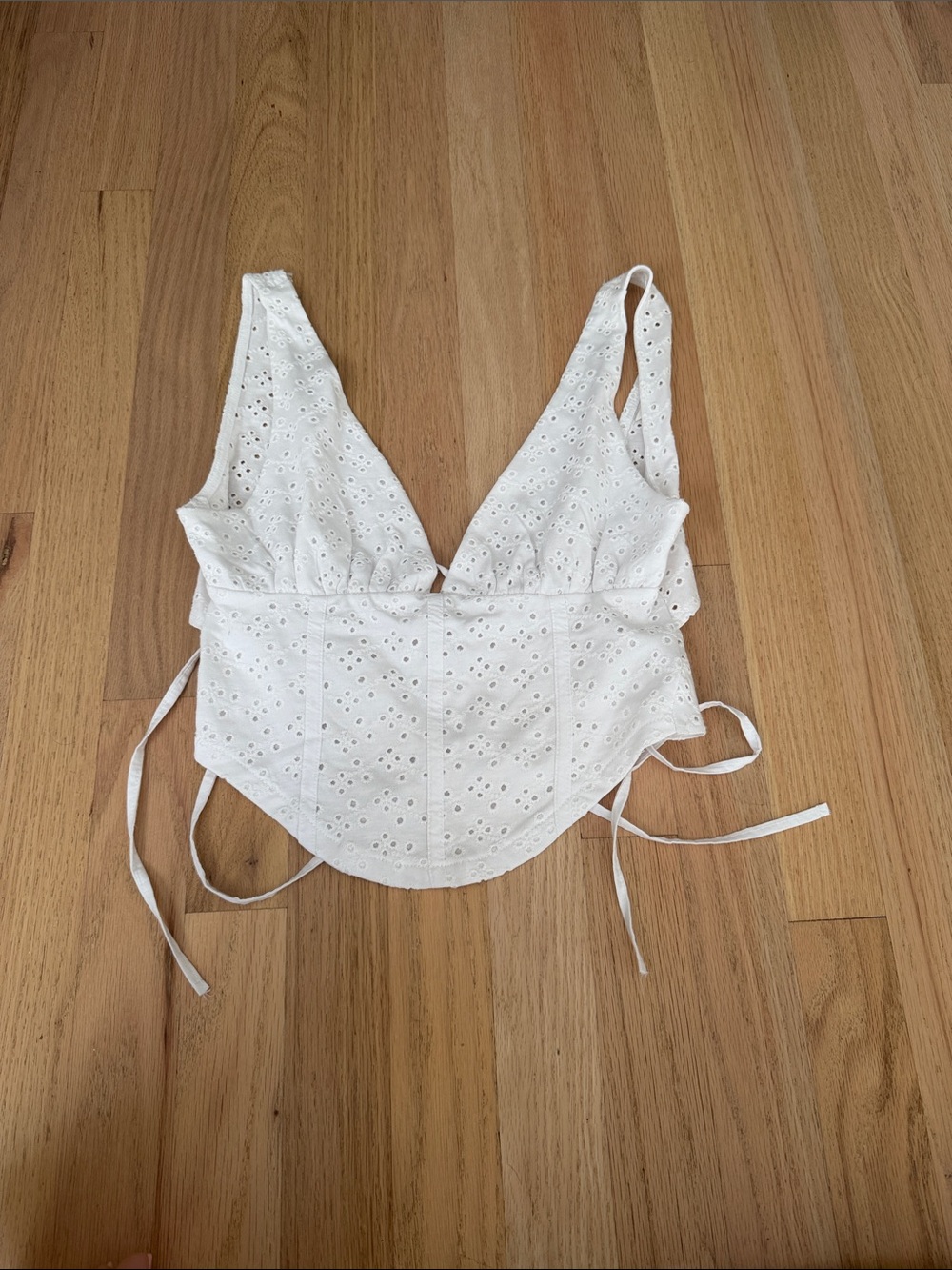 Zara eyelet top